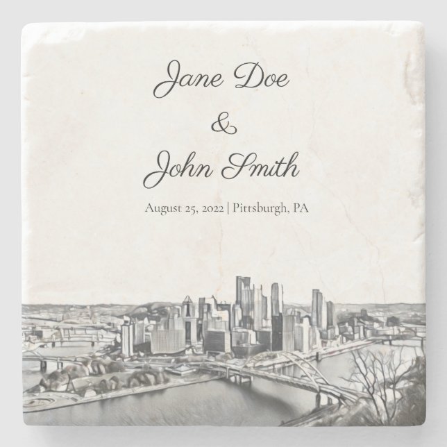 Personlig Pittsburgh Stone Underlägg (Framsidan)