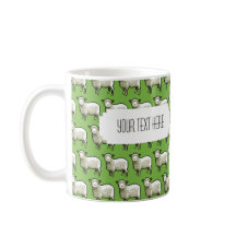 Personlig Pixel Sheep Mugg