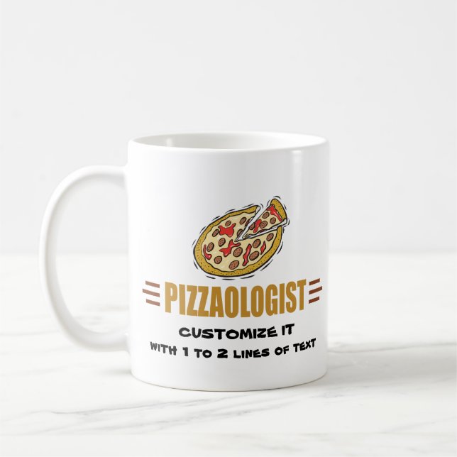 Personlig Pizza Kaffemugg (Vänster)