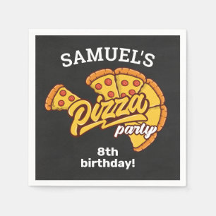 Personlig Pizza Palace Födelsedagsfest, alla åldra Pappersservett
