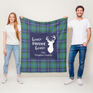 Personlig PKlan Helgdag Douglas Tartan Fleecefilt