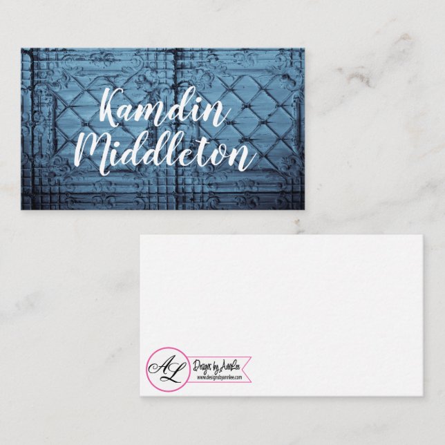 Personlig Placera kortets takstreck för tunna stif Placeringskort (Fram/baksida)