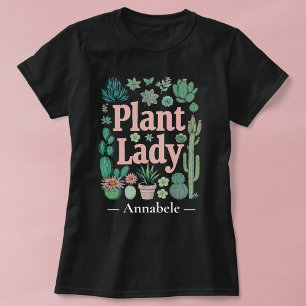 Personlig Plant Dam T Shirt