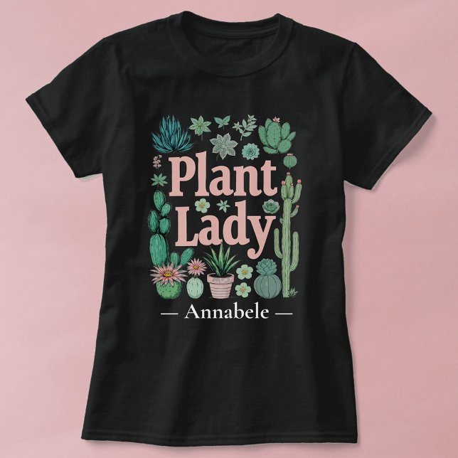 Personlig Plant Dam T Shirt (Skapare uppladdad)