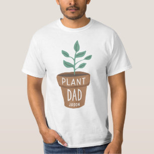 Personlig Plant Pappa T Shirt