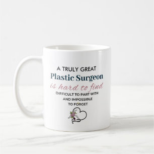Personlig plastikkirurg uppskattning kaffemugg