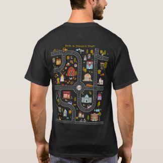 Personlig "Play Cars On Pappa Backback" Shirt T