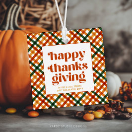 Personlig Play Happy thanksgiving Gift Gåvor Etiketter