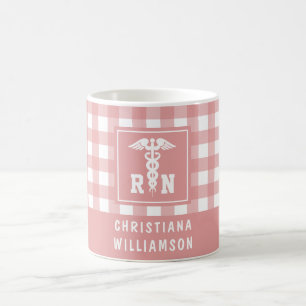 Personlig Play Mönster RN Registered Nurse Kaffemugg
