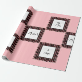 Personlig Play Rosa Brown Matched Valentines Presentpapper