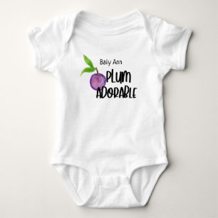 Personlig Plum Adsible Baby Bodykostym T Shirt