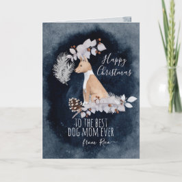 Personlig Podenco Andaluz Mamma jul Helgkort