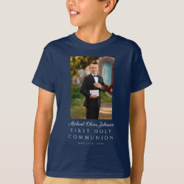 Personlig pojke första kommunion t shirt