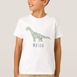 Personlig Pojks Coola Doodle Dinosaur med Namn Tröja