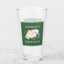 Personlig Poker Card Party Glaskopp