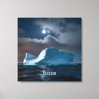 Personlig polar arktisk isberg natt himmel
