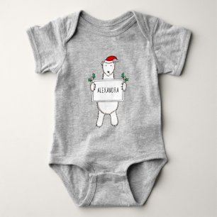 Personlig Polar för jullinjen Bear Gift T Shirt