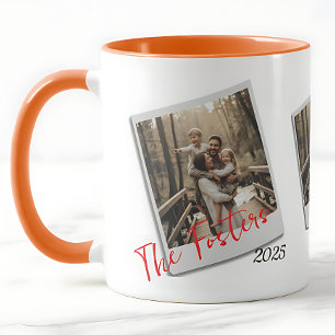 Personlig Polaroid familjefoto - Modern present Mugg