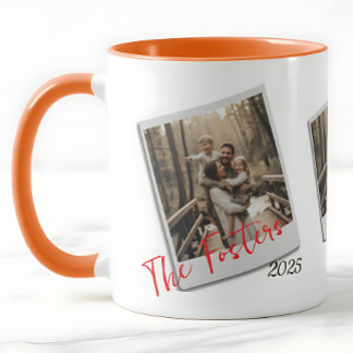 Personlig Polaroid familjefoto - Modern present Mugg