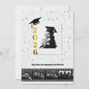 Personlig polaroid filmrulle examenspresentkort inbjudningar