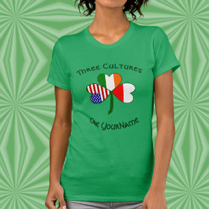 Personlig Polen Irland USA Shamrock Kvinnor T Shirt