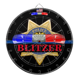Personlig Police Badge Edition Direktorat Darttavla