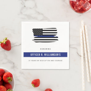 Personlig Polis Pension Firande Pappersservett