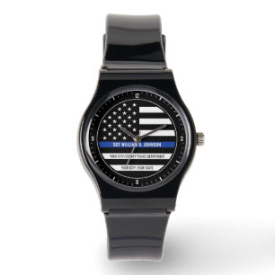 Personlig polischef NAMN Tillsatta lagar Armbandsur