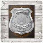 Personlig Polischef sheriff Cop NAMN Badge Pussel<br><div class="desc">Personlig NAMN polischef Sheriffen Cop Badge Design med texturerad bakgrund. - Anpassa med ditt namn eller din Anpassningsbar! ♥ Highway Patrolman</div>