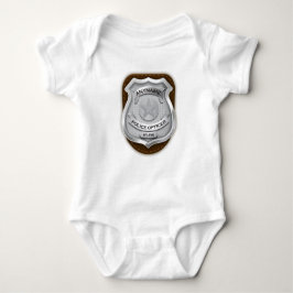 Personlig Polischef sheriff Cop NAMN Badge T Shirt