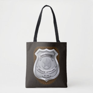 Personlig Polischef sheriff Cop NAMN Badge Tygkasse