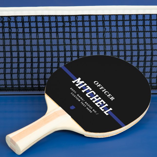 Personlig Polischef Thin Blue Line Pingisracket (Insitu)