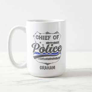 Personlig Polischef USA Shield Kaffemugg