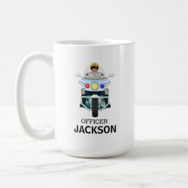 Personlig polisens motorcykelpolis Kaffe Mugg
