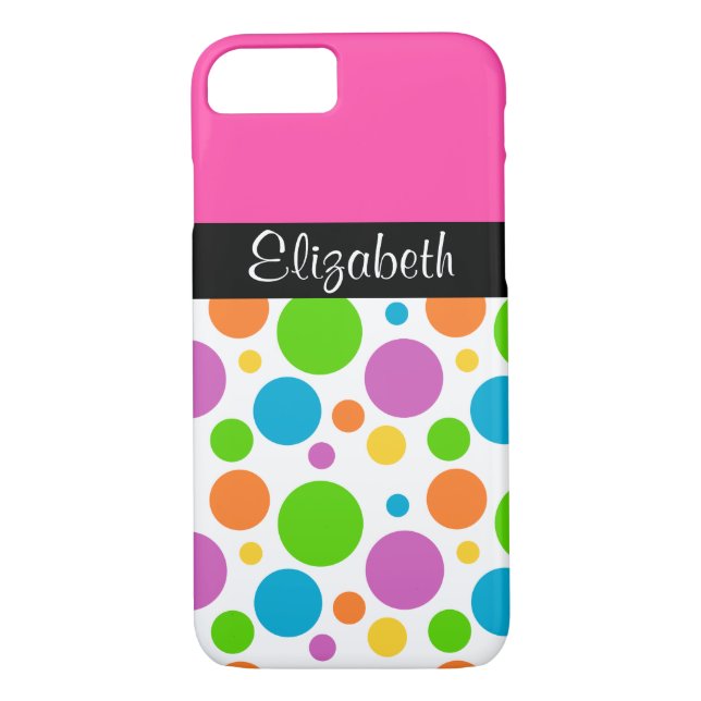 Personlig Polka Dot Mönster Case-Mate iPhone Skal (Baksida)