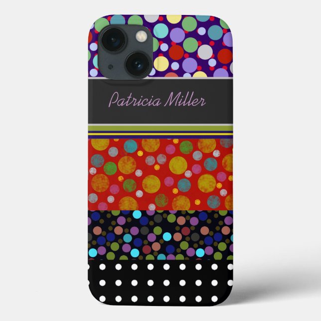 personlig polka dots mönster (Baksida)
