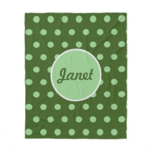 Personlig Polka-punktprojektionsyta (Hunter Grönt)