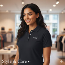 Personlig polotröja med broderat namn