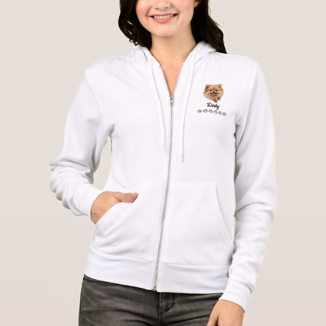 Personlig Pomeranian Hund T Shirt (Framsida)