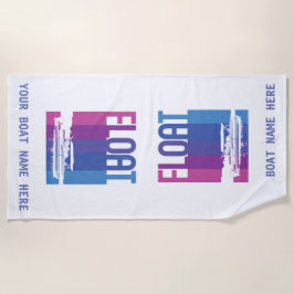 Personlig Pontoon Boat Beach Towel