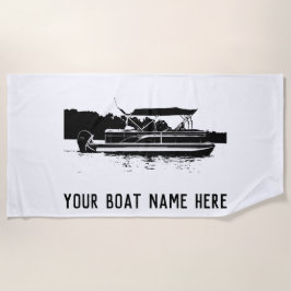 Personlig Pontoon Boat Beach Towel