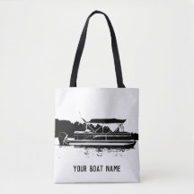 Personlig Pontoon Boat Tote Bag