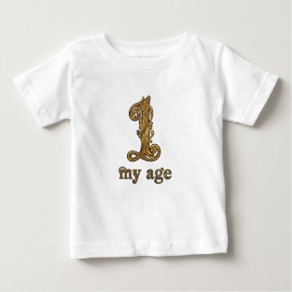 Personlig Pooh First Birthday Baby T-Shirt