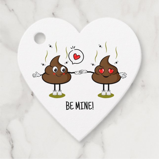 Personlig Poop Emoji Kärlek par Gåvor Etiketter (Framsida)