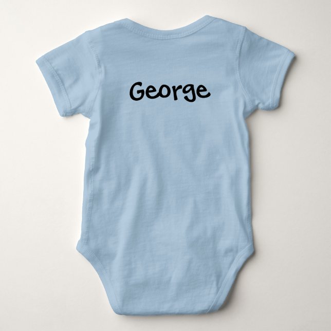 Personlig poop maskin Baby Bodykostym T Shirt (Baksida)