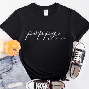 Personlig Poppy Grandparent T-Shirt