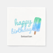 Personlig Popsicle Pojkfödelsedag