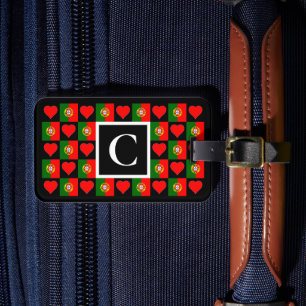 Personlig Portugal Flagga Portugisisk Anpassningsb Bagagebricka