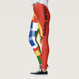 Personlig Portugal Fotbollsfan Leggings