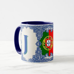 Personlig Portugisisk Azulejo-mugg Mugg